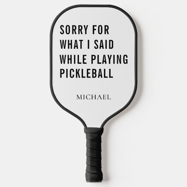 Raquette De Pickleball Funky Sport Gag Papa Anniversaire (Recto)