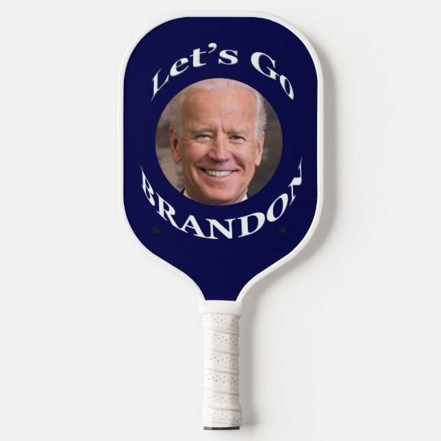 Raquette De Pickleball Funny Biden Allons voir Brandon (Recto)