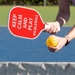Raquette De Pickleball Gardez Le Calme Et Jouez Au Pickleball Drôle
