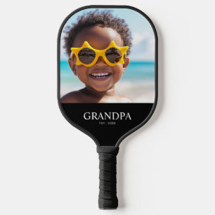 Raquette De Pickleball Grand-père a établi une photo amusante moderne