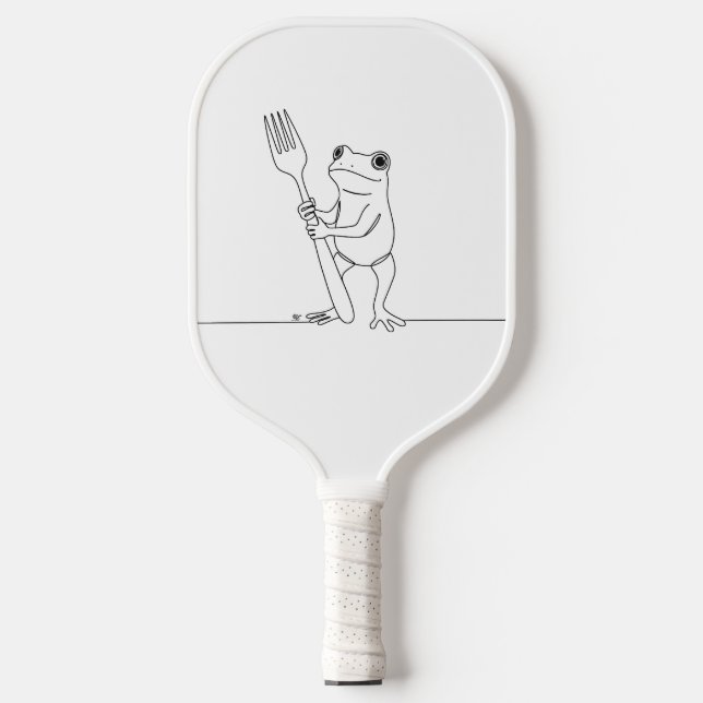 Raquette De Pickleball Grenouille avec fourchette (Recto)