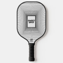 grille cible Pickleball noir et blanc Paddle