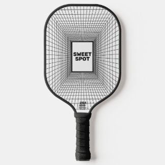 Raquette De Pickleball grille cible Pickleball noir et blanc Paddle