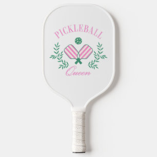 Raquette De Pickleball Grille rose et blanche Pickleball Queen