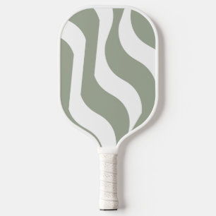 Raquette De Pickleball Gris vert blanc Wavy 4Paul Pickleball Paddle