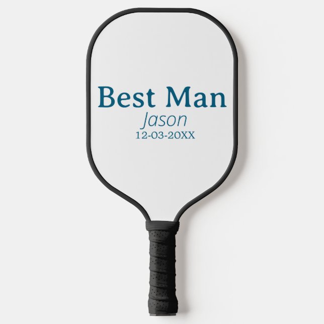 Raquette De Pickleball groomsman bachelorette party ajouter nom moderne s (Recto)