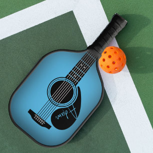 Raquette De Pickleball Guitare acoustique bleue