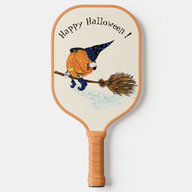 Raquette De Pickleball Halloween Sorcière Citrouille volant Pickleball Pa (Recto)