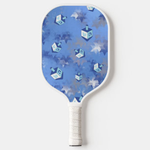 Raquette De Pickleball Happy Hanoukka Falling Stars and Dreidels