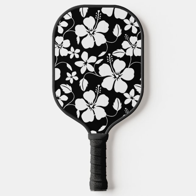 RAQUETTE DE PICKLEBALL HAWAIIAN HULA (HIBISCUS) PICKLEBALL NOIR (Recto)