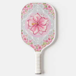 Raquette De Pickleball Hibiscus & dentelle PINK