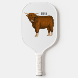 Raquette De Pickleball Highland cow