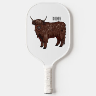 Raquette De Pickleball Highland cow