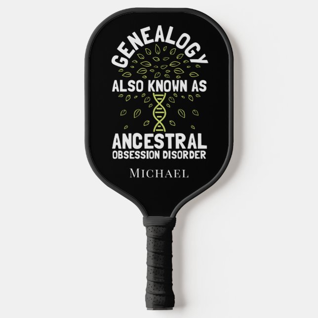 Raquette De Pickleball Historien de la famille généalogique personnalisé (Recto)