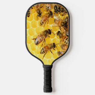 Raquette De Pickleball Honey Bees on Honeycomb