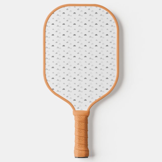 Raquette De Pickleball Horizontal, gris moyen (Recto)