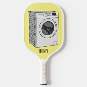 Raquette De Pickleball Illustration de dessin animé de machine à laver