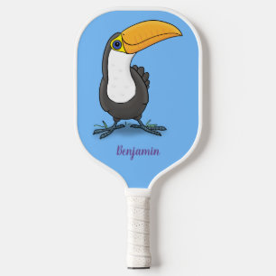 Raquette De Pickleball Illustration de dessin humoristique du toucan joye