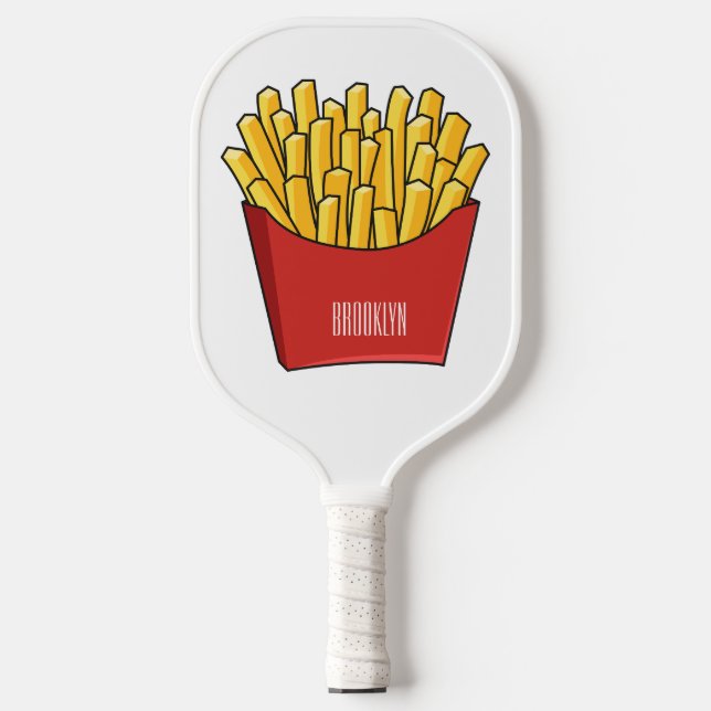 Raquette De Pickleball Illustration de frites (Recto)