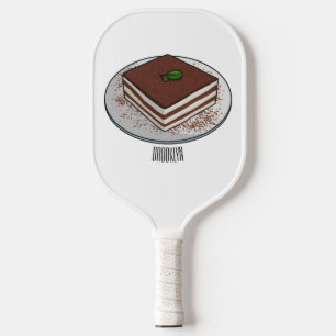 Raquette De Pickleball Illustration de gâteau de Tiramisu