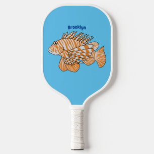 Raquette De Pickleball Illustration de Happy lionfish
