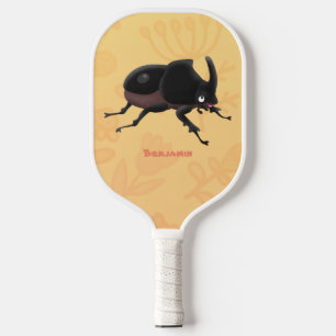 Raquette De Pickleball Illustration de la caricature du dendroctone du rh