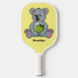 Raquette De Pickleball Illustration de la koala de Cute et de la noix de