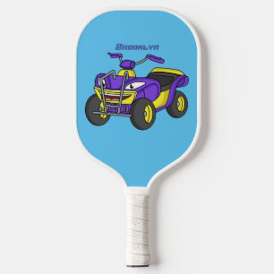 Raquette De Pickleball Illustration de moto Purple Quad