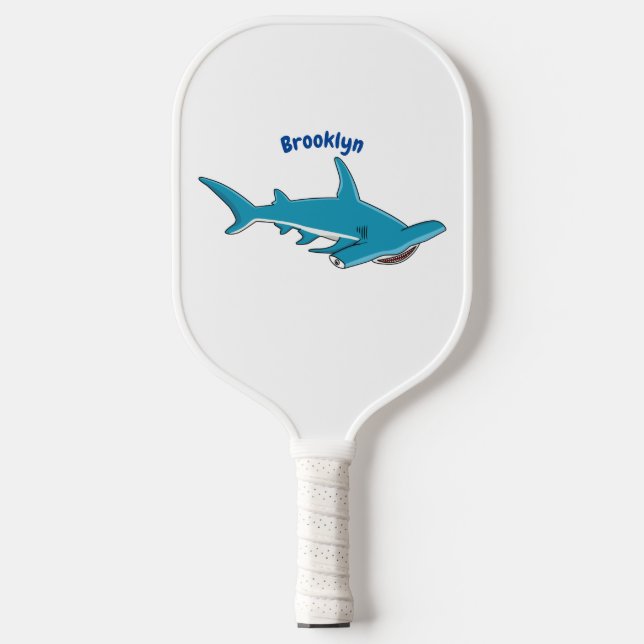 Raquette De Pickleball Illustration de requin marteau (Recto)