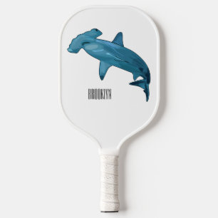 Raquette De Pickleball Illustration de requin marteau