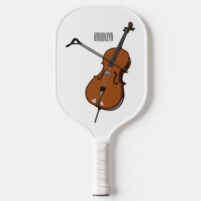 Raquette De Pickleball Illustration de violoncelle (Recto)