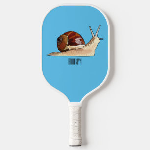 Raquette De Pickleball Illustration d'escargot