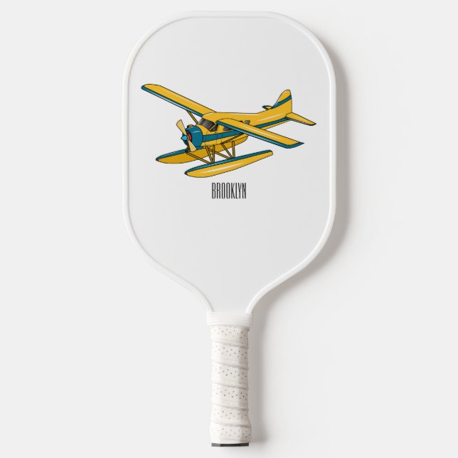 Raquette De Pickleball Illustration d'hydravion (Recto)