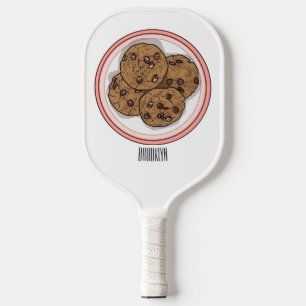 Raquette De Pickleball Illustration du cookie de puce à chocolat