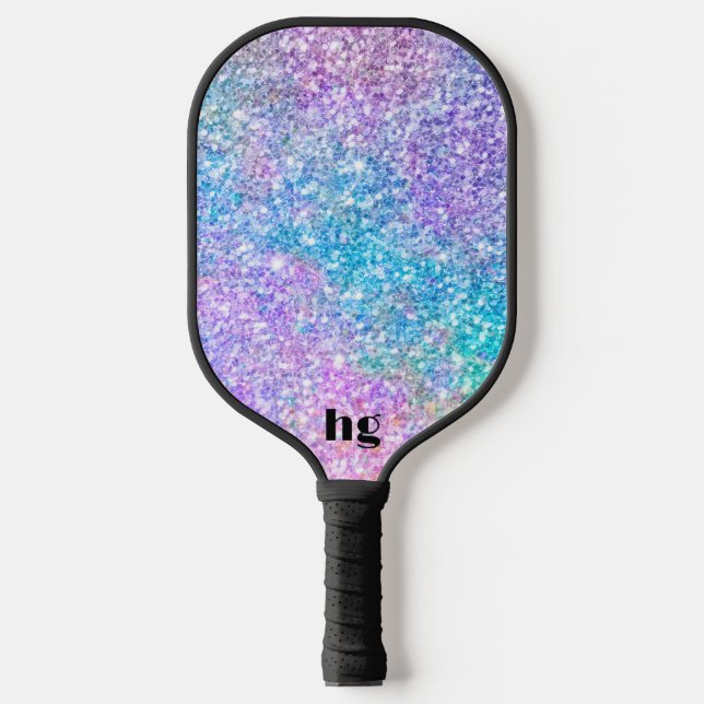 Raquette De Pickleball Image de texture de parties scintillant multicolor (Recto)