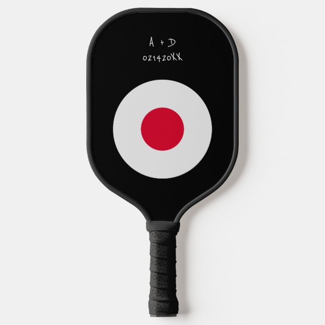 Raquette De Pickleball Indicateur Japon du message personnalisé (Recto)