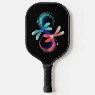 Raquette De Pickleball Infini avec des libellules lumineuses