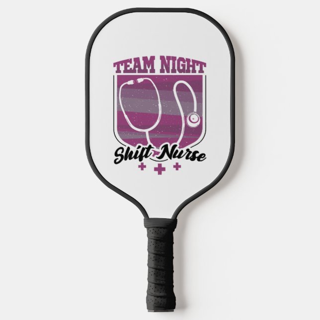 Raquette De Pickleball Infirmière de quart de nuit (Recto)