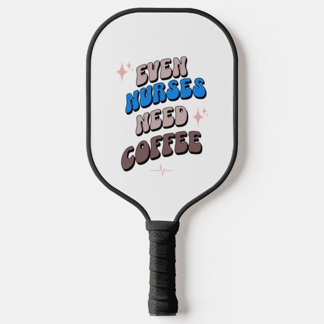 Raquette De Pickleball Infirmières et café (Recto)