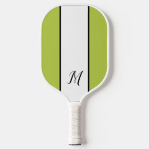 Raquette De Pickleball Initiales Monogrammées Minimalistes Modernes