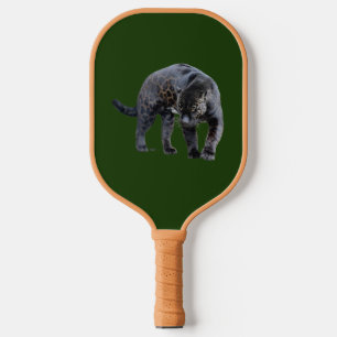 Raquette De Pickleball Jaguar Diablo green tan and fur pickleball paddle