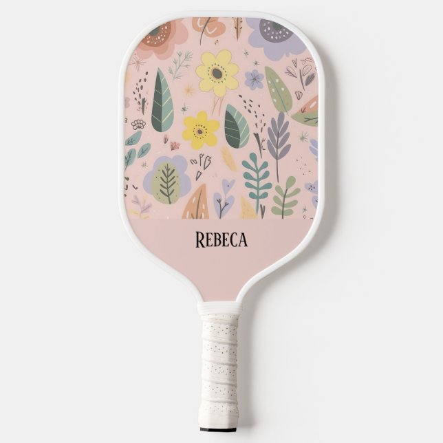 Raquette De Pickleball Jardin botanique Jardin flou personnalisé (Verso)