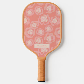 Raquette De Pickleball Jardin Floral Rose anglais personnalisé