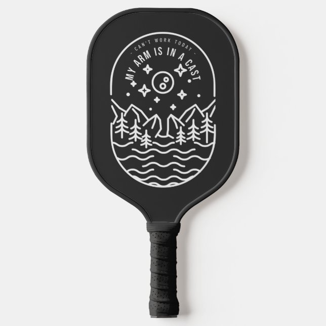 Raquette De Pickleball Je ne peux pas travailler aujourd'hui mon bras est (Recto)