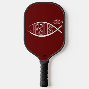 RAQUETTE DE PICKLEBALL JESUS LOGO GRAPHIQUE PICKLEBALL PADDLE
