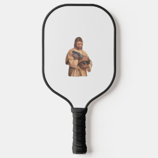 Raquette De Pickleball Jésus tenant Moo Deng Débardeur