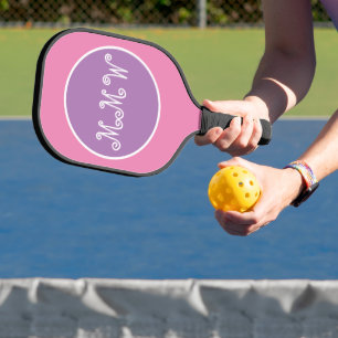 Raquette De Pickleball Joli Monogramme rose Pickleball Paddle