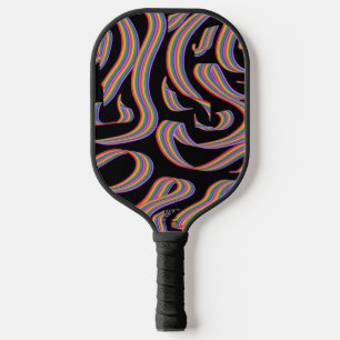 Raquette De Pickleball Jolie illustration de motif de torsades de ruban d