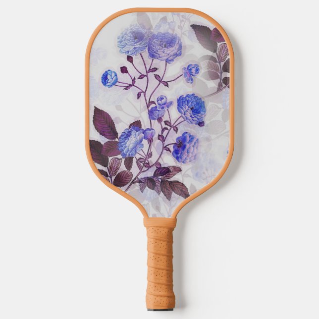 Raquette De Pickleball Jolie impression de fleurs violettes (Recto)