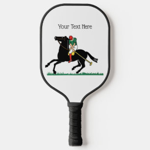 Raquette De Pickleball Joueur de polo vintage sur poney grand format
